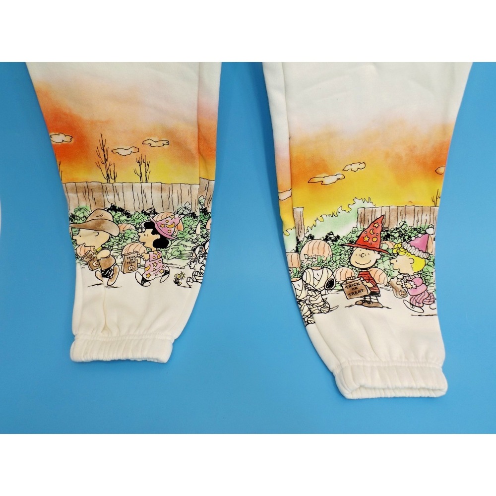 Peanuts Women's Sunset Scene Graphic Jogger Sweat Pants - Size XS - Picture 2 of 15